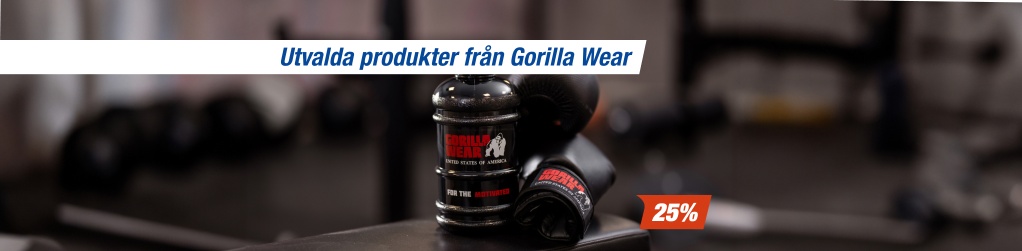 25% p� allt fr�n Gorilla Wear